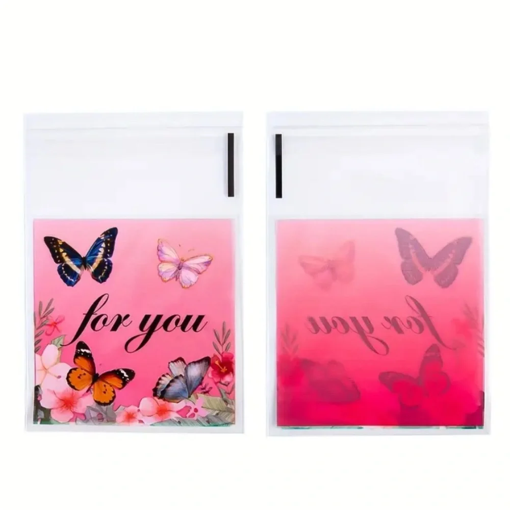 25 Butterfly Self Adhesive Cellophane Bags